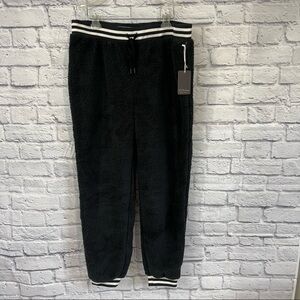PJ Salvage XL lounge pants pajama pants joggers faux fur live life cozy fleece